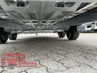 Eduard 2700 KG Multitransporter - Gebremste Doppelachser - 4.0x2.0m - Ladehöhe:56 cm - 195/55R10 - Auffahrschienen & Winde - Bordwände 30cm