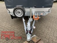 EDUARD 5022 -GD- Hochlader, Auffahrschienen & Winde, Bordwände 30cm -3500kg- Lfh: 63cm -195/50R13 mit Hochplane SP-Line Schiebeplane links und rechts