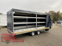 EDUARD 5022 -GD- Hochlader, Auffahrschienen & Winde, Bordwände 30cm -3500kg- Lfh: 63cm -195/50R13 mit Hochplane SP-Line Schiebeplane links und rechts