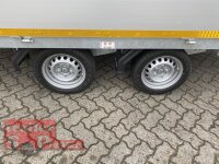 Eduard 2700 KG Multitransporter - Gebremste Doppelachser - 4.0x2.0m - Ladehöhe:63 cm - 195/50R13 - Auffahrschienen & Winde - Bordwände 30cm mit 70 cm Laubgitter