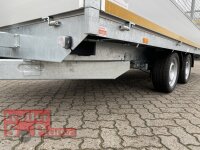 Eduard 2700 KG Multitransporter - Gebremste Doppelachser - 4.0x2.0m - Ladehöhe:63 cm - 195/50R13 - Auffahrschienen & Winde - Bordwände 30cm mit 70 cm Laubgitter