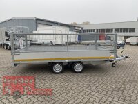 EDUARD 4020 -GD- Hochlader, Auffahrschienen & Winde, Bordwände 30cm -2700kg- Lfh: 63cm -195/50R13 mit 4020 - Laubgitter pendelbar - 70cm hoch