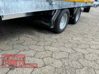 Eduard 2700 KG Multitransporter - Gebremster Doppelachser - 4.0x2.0m - Ladehöhe:56 cm - 195/55R10 - Auffahrschienen & Winde - Bordwände 30cm mit Hochplane SP Line