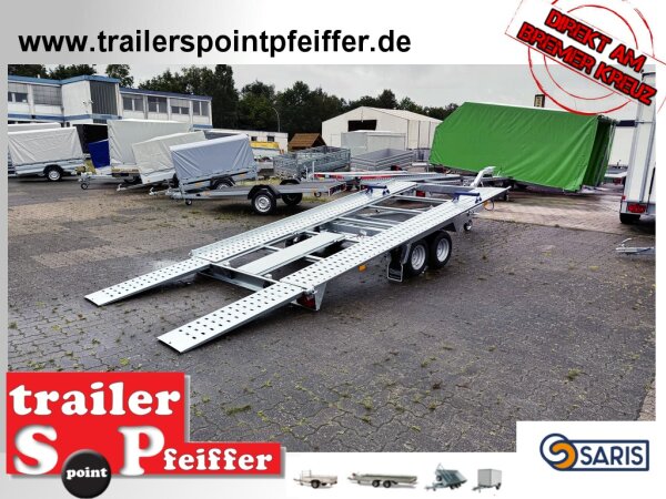 Saris AT 401 202 2700 2 K - 2700 kg kippbarer Autotransporter Trailer 400 x 202 cm