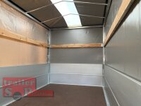 Eduard 2000 KG Hochlader - Gebremste Doppelachser - 3.1x1.6m - Ladehöhe:72 cm - 155R13 - Bordwände 30cm + Aufsatzwände und Plane SP-Line