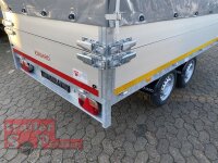 EDUARD 3116 -GD- Hochlader, Bordwände 30cm -2000kg- Lfh: 72cm -155R13 mit 3116 - AufsatzBordwände pendelbar - 30cm hoch und Hochplane SP-Line