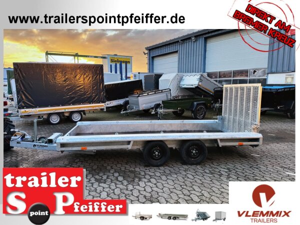 Vlemmix MT-4015-3500 - F Maschinentransporter - Baggeranhänger