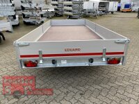 Eduard 3500 KG Hochlader - Gebremste Tridem-Achser - 4.5x2.0m - Ladehöhe:56 cm - 195/55R10 - ALU Bordwände 30cm - ALU Auffahrrampen
