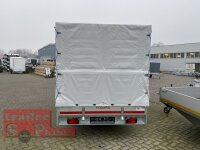 EDUARD 4018 -GD- Hochlader, Auffahrschienen & Winde, Bordwände 30cm -2700kg- Lfh: 63cm -195/50R13 mit Hochplane SP-Line - Heckrollo