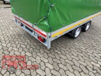Eduard 2700 KG Multitransporter 356 x 180 - 2.700 kg - 63 cm Ladekante - Rampen und Winde mit Hochplane SP-Line