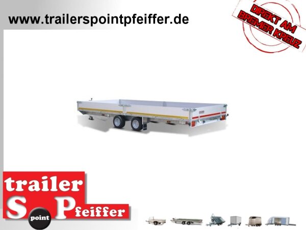 EDUARD 4522 -GD- Hochlader, Auffahrschienen & Winde, Bordwände 30cm -3000kg- Lfh: 56cm -195/55R10