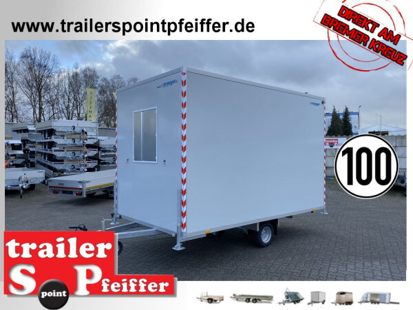 WM Meyer Bauwagen BW 1537/206 Speed - mit Strom - Bänke - Heizung - 100 KM/H