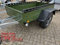TPV TL-EB2 bronze Offroad - 1000 kg gebremst Kastenanhänger mit 15" Geländebereifung und Reling