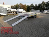 Eduard 3000 KG Multitransporter - Gebremste Doppelachser - 6x2.2m - Ladehöhe:63 cm - 195/50R13 - Auffahrschienen & Winde - Bordwände 30cm