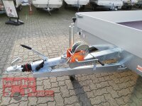 Eduard 3000 KG Multitransporter - Gebremste Doppelachser - 6x2.2m - Ladehöhe:63 cm - 195/50R13 - Auffahrschienen & Winde - Bordwände 30cm