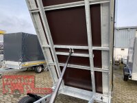 Eduard 2700 KG Heckkipper - Gebremste Doppelachser - 3.1x1.6m - Ladehöhe:63 cm - 195/50R13 - Bordwände 30cm - E-Pumpe - Hochplane SP-Line
