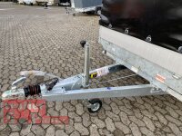 Eduard 2700 KG Heckkipper - Gebremste Doppelachser - 3.1x1.6m - Ladehöhe:63 cm - 195/50R13 - Bordwände 30cm - E-Pumpe - Hochplane SP-Line