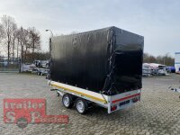 Eduard 2700 KG Heckkipper - Gebremste Doppelachser - 3.1x1.6m - Ladehöhe:63 cm - 195/50R13 - Bordwände 30cm - E-Pumpe - Hochplane SP-Line