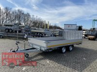 EDUARD 4020 -GD- Hochlader, kippbar, Auffahrklappe, Bordwände 30cm -3000kg- E-Pumpe - Lfh: 63cm -195/50R13