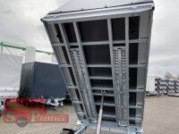 EDUARD 3118 -GD- Heckkipper, Auffahrschienen, Heckstützen, Bordwände 30cm -2700kg- H-Pumpe - Lfh: 63cm -195/50R13 mit Hochplane SP-Line