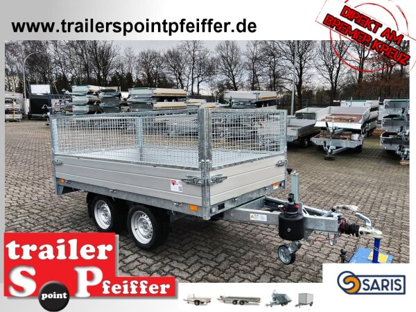 Saris K1 276 150 2000 2 - 2000 kg Heckkipper mit Gitteraufsatz
