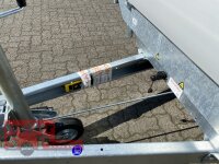 EDUARD 3116 -GD- Heckkipper, Auffahrschienen, Bordwände 30cm -2700kg- E-Pumpe - Lfh: 63cm -195/50R13 mit 3116 - Laubgitter pendelbar - 70cm hoch