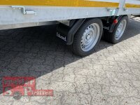Eduard 3000 KG Multitransporter - Gebremste Doppelachser - 5.0x2.2 - Ladehöhe: 63 cm - 195/50R13 - Auffahrtschienen & Winde - Hochplane SP-Line Schiebeplane