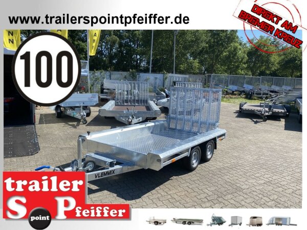 Vlemmix TX 273015 - Maschinentransporter - Baggeranhänger mit ALU Boden - 100 KM/H