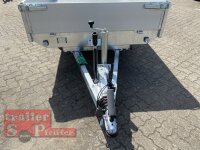 Eduard 1500 KG Rückwärtskipper - Gebremste Einzelachser - 2.6x1.5m - Ladehöhe:63 cm - 195/50R13 - Bordwände 30cm Elektropumpe mit Auffahrrampen und Stützen