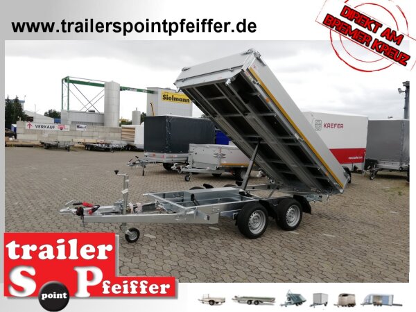 EDUARD 3118 -GD- Heckkipper, Auffahrschienen, Bordwände 30cm -3500kg- E & H-Pumpe - Lfh: 63cm -195/50R13