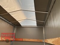 Eduard 2700 KG Heckkipper - Gebremste Doppelachser - 2.6x1.5m - Ladehöhe:72 cm - 185/70R13 - Bordwände 30cm - Hochplane SP-Line
