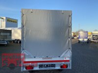 Eduard 2700 KG Heckkipper - Gebremste Doppelachser - 2.6x1.5m - Ladehöhe:72 cm - 185/70R13 - Bordwände 30cm - Hochplane SP-Line