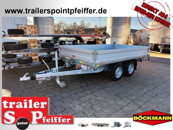 Böckmann DK-AL 3218/35 E Alu - Dreiseitenkipper mit E-Pumpe und Nothandpumpe