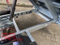 Eduard 1500 KG Rückwärtskipper - Gebremste Einzelachser - 2.6x1.5m - Ladehöhe:63 cm - 195/50R13 - Bordwände 30cm Elektropumpe