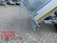 Eduard 2700 KG Rückwärtskipper - Gebremster Doppelachser - 3.1x1.8m - Ladehöhe:63 cm - 195/50R13 - Bordwände 30cm - Auffahrschienen - Schwerlaststützen mit Kastenaufsatz