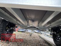 TPV TL-EB3 Offroad - 1300 kg gebremst Kastenanhänger mit 15" Geländebereifung und Reling - SCHWARZ