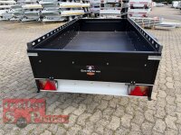 TPV TL-EB3 Offroad SCHWARZ - 1300 kg gebremst Kastenanhänger - Reling - 100 KM/H
