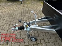 TPV TL-EB2 schwarz Offroad - 1000 kg gebremst Kastenanhänger mit 15" Geländebereifung und Reling