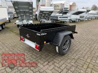 TPV TL-EB2 schwarz Offroad - 1000 kg gebremst Kastenanhänger mit 16" Geländebereifung und Reling