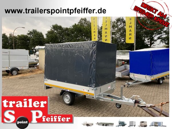 EDUARD 2514 -GE- Hochlader, Bordwände 30cm -1500kg- Lfh: 63cm -195/50R13 mit Hochplane SP-Line