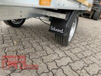 Eduard 1500 KG Hochlader - Gebremste Einzelachser - 2.5x1.45m - Ladehöhe:63 cm - 195/50R13 - Bordwände 30cm Hochplane SP-Line