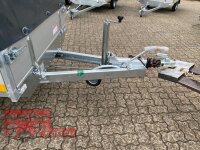 Eduard 1500 KG Hochlader - Gebremste Einzelachser - 2.5x1.45m - Ladehöhe:63 cm - 195/50R13 - Bordwände 30cm Hochplane SP-Line