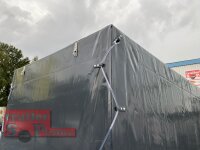 Eduard 1500 KG Hochlader - Gebremste Einzelachser - 2.5x1.45m - Ladehöhe:63 cm - 195/50R13 - Bordwände 30cm Hochplane SP-Line