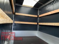Eduard 1500 KG Hochlader - Gebremste Einzelachser - 2.5x1.45m - Ladehöhe:63 cm - 195/50R13 - Bordwände 30cm Hochplane SP-Line