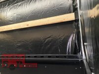 TPV TL-EB3 Offroad - 1300 kg gebremst Kastenanhänger mit 15" Geländebereifung und Reling - SCHWARZ mit Hochplane SP-Line