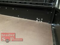 TPV TL-EB3 Offroad - 1300 kg gebremst Kastenanhänger mit 15" Geländebereifung und Reling - SCHWARZ mit Hochplane SP-Line