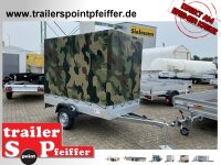 TPV TL-EU3 Anhänger 750 kg - 100 KM/H - PKW Anhänger - Hochplane Camouflage 180