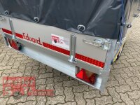 EDUARD 2514 -GE- Hochlader, Bordwände 30cm -1350kg- Lfh: 63cm -195/50R13 mit Stützrad (48) Hochplane SP-Line