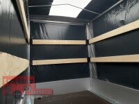 EDUARD 2514 -GE- Hochlader, Bordwände 30cm -1350kg- Lfh: 63cm -195/50R13 mit Stützrad (48) Hochplane SP-Line