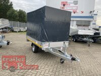EDUARD 2514 -GE- Hochlader, Bordwände 30cm -1350kg- Lfh: 63cm -195/50R13 mit Stützrad- Hochplane SP-Line